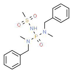 ChemSpider 2D Image | N-{Bis[benzyl(methyl)amino]phosphoryl}methanesulfonamide | C17H24N3O3PS