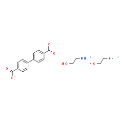 ChemSpider 2D Image | Bis(2-hydroxyethanaminium) 4,4'-biphenyldicarboxylate | C18H24N2O6