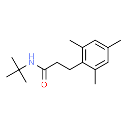 ChemSpider 2D Image | 3-Mesityl-N-(2-methyl-2-propanyl)propanamide | C16H25NO