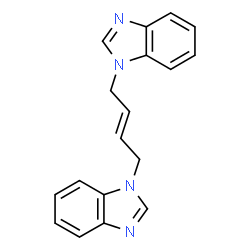ChemSpider 2D Image | 1,1'-[(2E)-2-Butene-1,4-diyl]bis(1H-benzimidazole) | C18H16N4