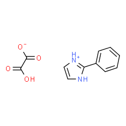 ChemSpider 2D Image | 2-Phenyl-1H-imidazol-1-ium hydrogen oxalate | C11H10N2O4