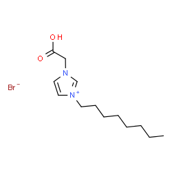 ChemSpider 2D Image | 1-(Carboxymethyl)-3-octyl-1H-imidazol-3-ium bromide | C13H23BrN2O2