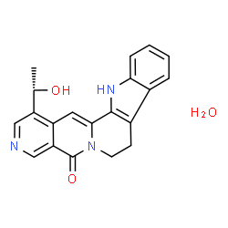 ChemSpider 2D Image | 1-[(1S)-1-Hydroxyethyl]-8,13-dihydroindolo[2',3':3,4]pyrido[1,2-b][2,7]naphthyridin-5(7H)-one hydrate (1:1) | C20H19N3O3