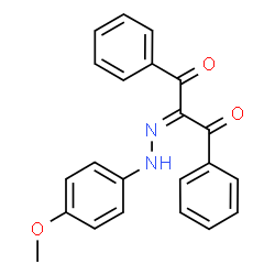ChemSpider 2D Image | 2-[(4-Methoxyphenyl)hydrazono]-1,3-diphenyl-1,3-propanedione | C22H18N2O3