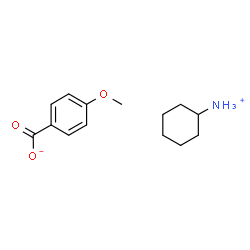 ChemSpider 2D Image | Cyclohexanaminium 4-methoxybenzoate | C14H21NO3