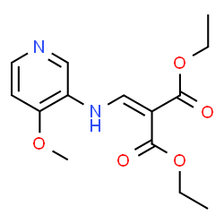 ChemSpider 2D Image | Diethyl {[(4-methoxy-3-pyridinyl)amino]methylene}malonate | C14H18N2O5