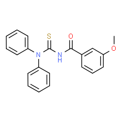 ChemSpider 2D Image | N-(Diphenylcarbamothioyl)-3-methoxybenzamide | C21H18N2O2S