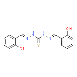 ChemSpider 2D Image | N'',N'''-Bis[(E)-(2-hydroxyphenyl)methylene]thiocarbonohydrazide | C15H14N4O2S