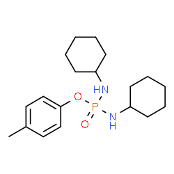 ChemSpider 2D Image | 4-Methylphenyl N,N'-dicyclohexylphosphorodiamidate | C19H31N2O2P