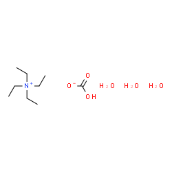 ChemSpider 2D Image | N,N,N-Triethylethanaminium hydrogen carbonate hydrate (1:1:3) | C9H27NO6