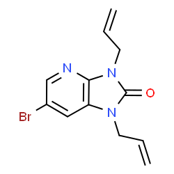 ChemSpider 2D Image | 1,3-Diallyl-6-bromo-1,3-dihydro-2H-imidazo[4,5-b]pyridin-2-one | C12H12BrN3O