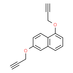 ChemSpider 2D Image | 1,6-Bis(2-propyn-1-yloxy)naphthalene | C16H12O2