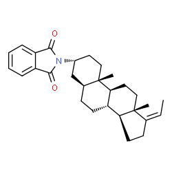 ChemSpider 2D Image | 2-[(3alpha,5alpha,17Z)-Pregn-17-en-3-yl]-1H-isoindole-1,3(2H)-dione | C29H37NO2