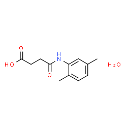 ChemSpider 2D Image | 4-[(2,5-Dimethylphenyl)amino]-4-oxobutanoic acid hydrate (1:1) | C12H17NO4