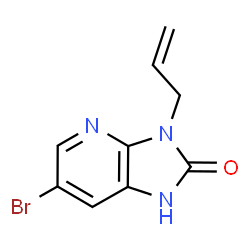 ChemSpider 2D Image | 3-Allyl-6-bromo-1,3-dihydro-2H-imidazo[4,5-b]pyridin-2-one | C9H8BrN3O
