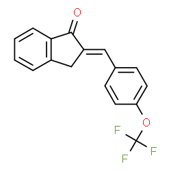 ChemSpider 2D Image | (2E)-2-[4-(Trifluoromethoxy)benzylidene]-1-indanone | C17H11F3O2