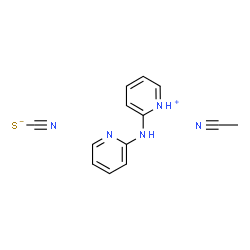 ChemSpider 2D Image | 2-(2-Pyridinylamino)pyridinium thiocyanate - acetonitrile (1:1:1) | C13H13N5S