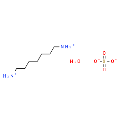 ChemSpider 2D Image | 1,7-Heptanediaminium sulfate hydrate (1:1:1) | C7H22N2O5S