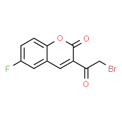 ChemSpider 2D Image | 3-(Bromoacetyl)-6-fluoro-2H-chromen-2-one | C11H6BrFO3