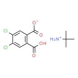 ChemSpider 2D Image | 2-Methyl-2-propanaminium 2-carboxy-4,5-dichlorobenzoate | C12H15Cl2NO4