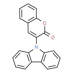 ChemSpider 2D Image | 3-(9H-Carbazol-9-yl)-2H-chromen-2-one | C21H13NO2