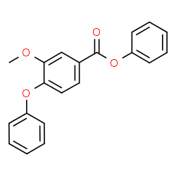 ChemSpider 2D Image | Phenyl 3-methoxy-4-phenoxybenzoate | C20H16O4