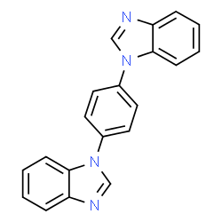 ChemSpider 2D Image | 1,1'-(1,4-Phenylene)bis(1H-benzimidazole) | C20H14N4