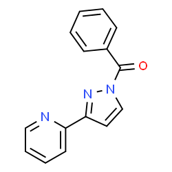 ChemSpider 2D Image | Phenyl[3-(2-pyridinyl)-1H-pyrazol-1-yl]methanone | C15H11N3O