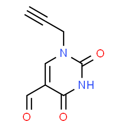 ChemSpider 2D Image | 2,4-Dioxo-1-(2-propyn-1-yl)-1,2,3,4-tetrahydro-5-pyrimidinecarbaldehyde | C8H6N2O3
