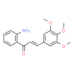 ChemSpider 2D Image | (2E)-1-(2-Aminophenyl)-3-(3,4,5-trimethoxyphenyl)-2-propen-1-one | C18H19NO4