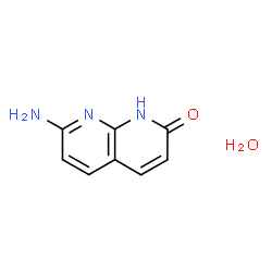 ChemSpider 2D Image | 7-Amino-1,8-naphthyridin-2(1H)-one hydrate (1:1) | C8H9N3O2