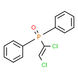 ChemSpider 2D Image | [(Z)-1,2-Dichlorovinyl](diphenyl)phosphine oxide | C14H11Cl2OP