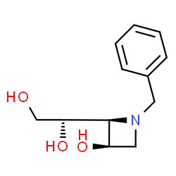 ChemSpider 2D Image | (1R)-1-[(2S,3R)-1-Benzyl-3-hydroxy-2-azetidinyl]-1,2-ethanediol | C12H17NO3