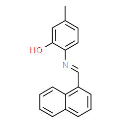 ChemSpider 2D Image | 5-Methyl-2-[(E)-(1-naphthylmethylene)amino]phenol | C18H15NO