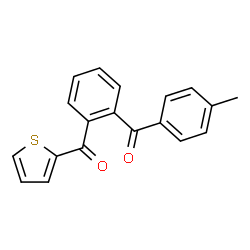 ChemSpider 2D Image | [2-(4-Methylbenzoyl)phenyl](2-thienyl)methanone | C19H14O2S