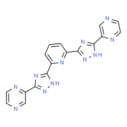 ChemSpider 2D Image | 2-(3-{6-[3-(2-Pyrazinyl)-1H-1,2,4-triazol-5-yl]-2-pyridinyl}-1H-1,2,4-triazol-5-yl)pyrazine | C17H11N11