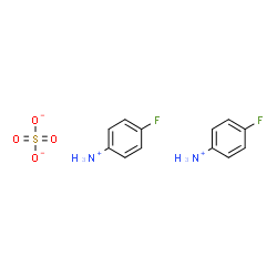 ChemSpider 2D Image | Bis(4-fluoroanilinium) sulfate | C12H14F2N2O4S
