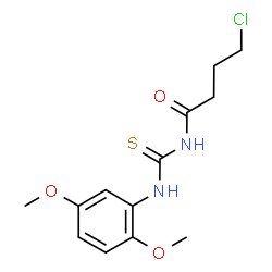 ChemSpider 2D Image | 4-Chloro-N-[(2,5-dimethoxyphenyl)carbamothioyl]butanamide | C13H17ClN2O3S