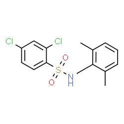 ChemSpider 2D Image | 2,4-Dichloro-N-(2,6-dimethylphenyl)benzenesulfonamide | C14H13Cl2NO2S