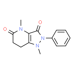 ChemSpider 2D Image | 1,4-Dimethyl-2-phenyl-6,7-dihydro-1H-pyrazolo[4,3-b]pyridine-3,5(2H,4H)-dione | C14H15N3O2