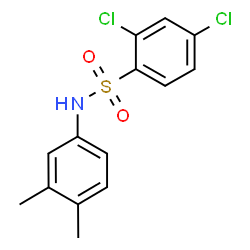 ChemSpider 2D Image | 2,4-Dichloro-N-(3,4-dimethylphenyl)benzenesulfonamide | C14H13Cl2NO2S