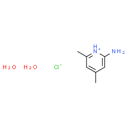 ChemSpider 2D Image | 2-Amino-4,6-dimethylpyridinium chloride hydrate (1:1:2) | C7H15ClN2O2