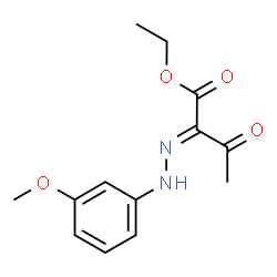 ChemSpider 2D Image | Ethyl (2E)-2-[(3-methoxyphenyl)hydrazono]-3-oxobutanoate | C13H16N2O4