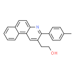 ChemSpider 2D Image | 2-[3-(4-Methylphenyl)benzo[f]quinolin-2-yl]ethanol | C22H19NO