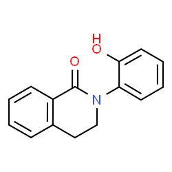 ChemSpider 2D Image | 2-(2-Hydroxyphenyl)-3,4-dihydro-1(2H)-isoquinolinone | C15H13NO2