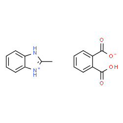 ChemSpider 2D Image | 2-Methyl-1H-benzimidazol-1-ium 2-carboxybenzoate | C16H14N2O4