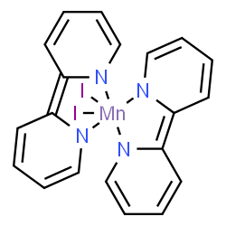 ChemSpider 2D Image | Diiodo{bis[2-(2(1H)-pyridinylidene-kappaN)-1,2-dihydropyridinato(2-)-kappaN]}manganese | C20H16I2MnN4
