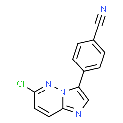 ChemSpider 2D Image | 4-(6-Chloroimidazo[1,2-b]pyridazin-3-yl)benzonitrile | C13H7ClN4