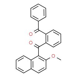 ChemSpider 2D Image | (2-Benzoylphenyl)(2-methoxy-1-naphthyl)methanone | C25H18O3