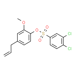 ChemSpider 2D Image | 4-Allyl-2-methoxyphenyl 3,4-dichlorobenzenesulfonate | C16H14Cl2O4S